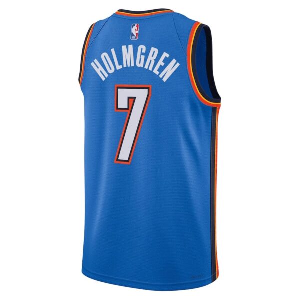 Men's Oklahoma City Thunder Chet Holmgren #7 2023-2024 seasonJersey - Image 2