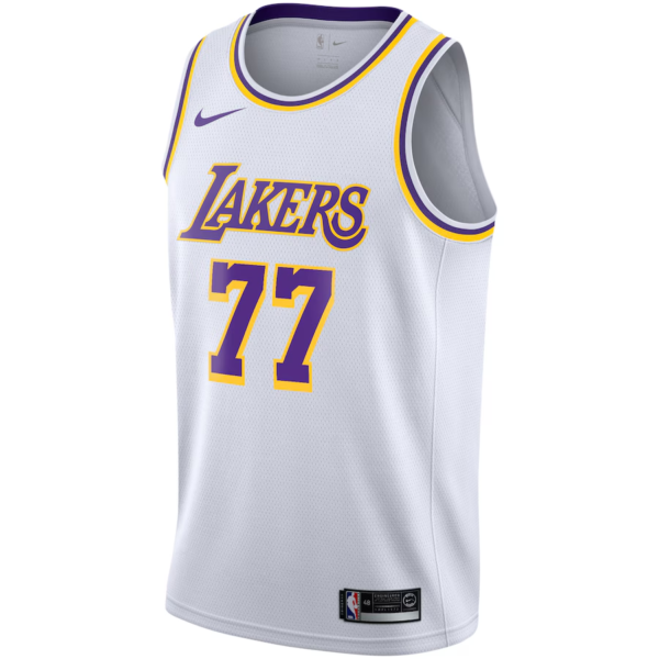Los Angeles Lakers Association Edition Swingman Jersey - White - Luka Dončić - Image 2