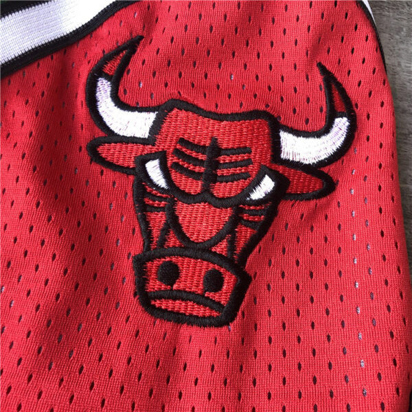 Chicago Bulls JUST DON joint pants championship logo-white shorts - Image 3