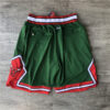 Chicago Bulls JUST DON joint pants championship logo-white shorts - Image 4