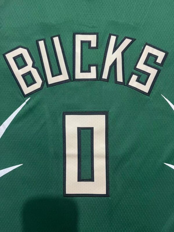 Milwaukee Bucks Damian Lillard Black  2023-2024 seasonJersey - Image 3