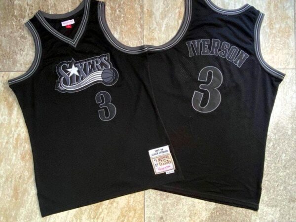 Allen Iverson Philadelphia 76ers Throwback Jersey - Image 2