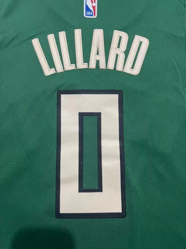 Milwaukee Bucks Damian Lillard Black  2023-2024 seasonJersey - Image 4