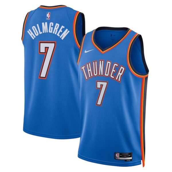 Men's Oklahoma City Thunder Chet Holmgren #7 2023-2024 seasonJersey - Image 3